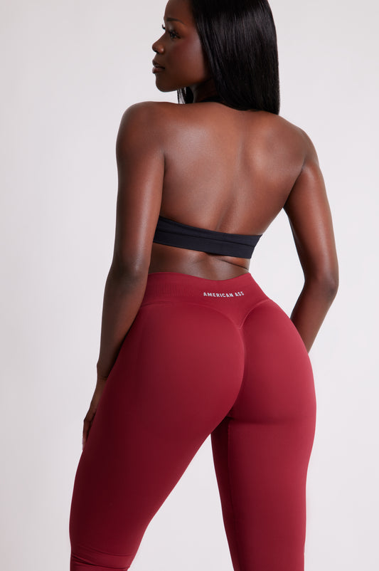 Assentials Soft-Sculpt Leggings — Red