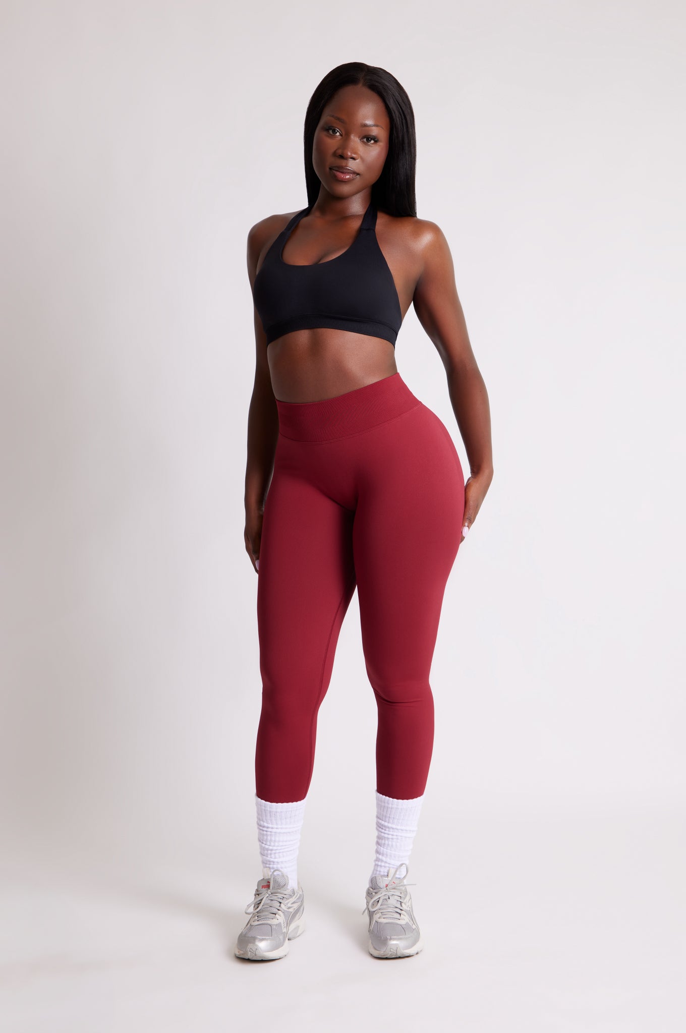 Assentials Soft-Sculpt Leggings — Red